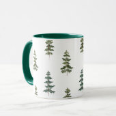 Trendy Winter | Kerstboompatroon Mok (Voorkant links)