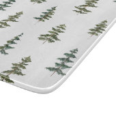 Trendy Winter | Kerstboompatroon Snijplank (Hoek)