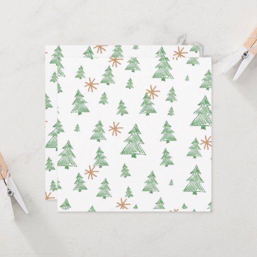 Trendy Winter Unique Christmas Tree Stars (Voorkant / Achterkant in situ)