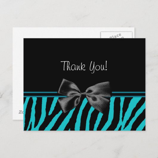 Trendy Wintertaling dankt u Gestreepte Druk met Briefkaart (Voorkant / Achterkant)