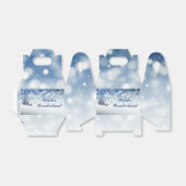 Trendy Wintry Winter Wonderland Bedankdoosjes (Uitgevouwen)