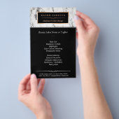 Trendy Witte Marmeren Make-up & Haar Schoonheidssa Flyer (Hand)