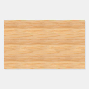 Trendy Wood Blank Sjabloon elegant ontwerp Rechthoekige Sticker