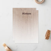 Trendy Wood Let op Elegant Sjabloon Distress Text (Voorkant / Achterkant in situ)