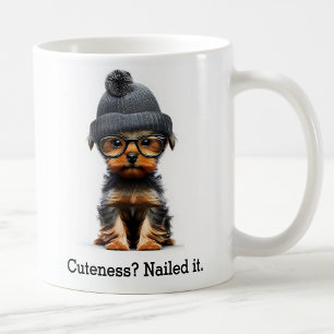 Trendy Yorkie met coole hipster-vibes Koffiemok