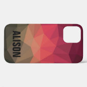 Trendy youthful bold ombre, aangepaste naam Case-Mate iPhone case (Achterkant (horizontaal))