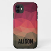 Trendy youthful bold ombre, aangepaste naam Case-Mate iPhone case (Achterkant)