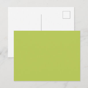 Trendy zachte chartreuse ansichtkaart briefkaart