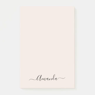 Trendy zachte roze minimalistische post-it notitie post-it® notes