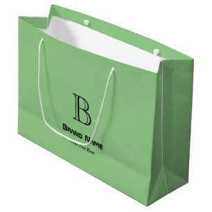 Trendy Zakelijk Aangepast Monogram Minimalistisch Groot Cadeauzakje