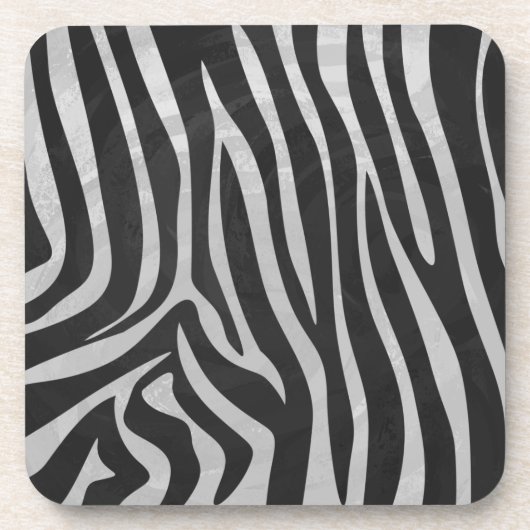 Trendy Zebra Animal Print Pattern gemaakt door Ima Drankjes Onderzetter (Voorkant)