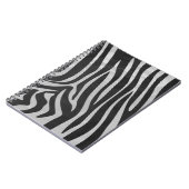 Trendy Zebra Animal Print Pattern gemaakt door Ima Notitieboek (Linkerzijde)
