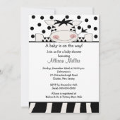 Trendy Zebra Baby shower Kaart (Voorkant)