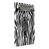 Trendy Zebra Herd op Zebra Print Mini Klembord (Schuin)