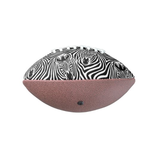 Trendy Zebra Print Black And White Pattern American Football (Gedraaid 270)