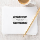 Trendy Zebra Print Black and White Pattern Etiket (Insitu)