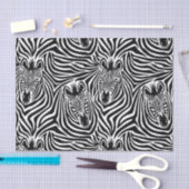 Trendy Zebra Print Black and White Pattern Tissuepapier (Craft)