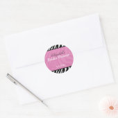 Trendy Zebra Stripe Favor Stickers (Envelop)