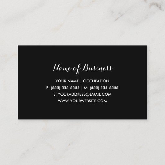 Trendy zebraprint met Schattige heet roze hart Visitekaartje (Achterkant)