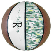 Trendy zebraprint | Monogram Basketbal (Verticaal)