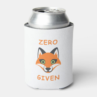 Trendy Zero Fox met de zin Emoji Cartoon Blikjeskoeler
