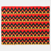 Trendy Zigzag Fleece Deken (Voorkant (Horizontaal))