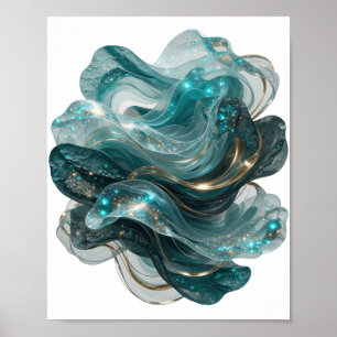 Trendy Zilver UNIVERSE Poster