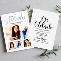 Trendy Zilveren Afstudeerfeest met meerdere foto's