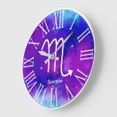 Trendy Zodiac Nebula Scorpio Grote Klok (Hoek)