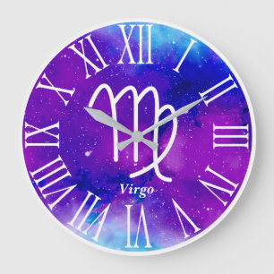 Trendy Zodiac Nebula Virgo Symbol Grote Klok
