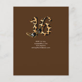 Trendy Zoete 16 Luipaardprint Theepartij (Achterkant)