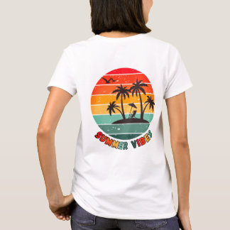 trendy "zomer vibes" t-shirt