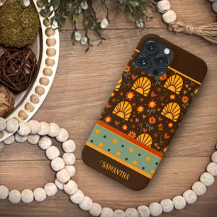 Trendy Zonneschijn Bruin Moderne Naam Inspirivity iPhone 13 Pro Max Hoesje