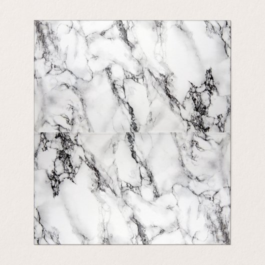 Trendy Zwart & Grijs Marmeren Sieraden Designer Visitekaartjes (Binnenkant ongevouwen)