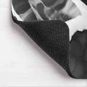 Trendy zwart-wit faux marmer muismat (Hoek)