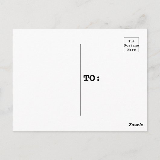 Trendy zwart wit ontwerp regenboog hart liefde briefkaart (Achterkant)