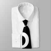 Trendy zwart-wit retro ontwerp. Douane Stropdas (Gebonden)