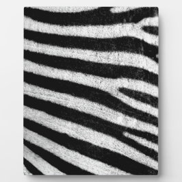 Trendy zwart wit zebra strepen fotoplaat