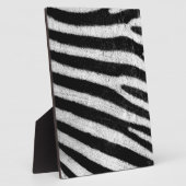 Trendy zwart wit zebra strepen fotoplaat (Zijkant)