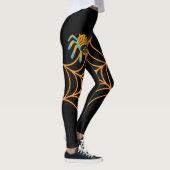 trendy zwarte mooie Leggings op het web van Spider (Rechts)