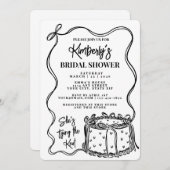 Trendy zwarte strik schoenen binden van de knoop V Kaart (Voorkant / Achterkant)