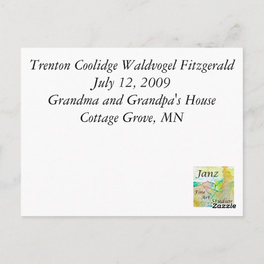 Trent Briefkaart (Achterkant)