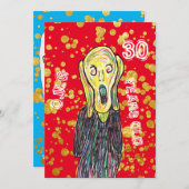 Trente 30e anniversaire artiste invitation OMG (Devant / Derrière)