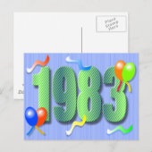 Trente anniversaire 1983 Carte postale (Devant / Derrière)