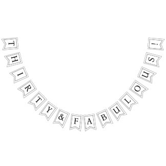 Trente Anniversaire Bannière Trente et fabuleux Bu