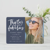 trente et fabuleux anniversaire photo invitation (Debout devant)