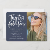 trente et fabuleux anniversaire photo invitation (Devant)