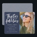 trente et fabuleux anniversaire photo invitation<br><div class="desc">trente et fabuleux anniversaire photo invitation</div>