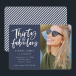 trente et fabuleux anniversaire photo invitation<br><div class="desc">trente et fabuleux anniversaire photo invitation</div>