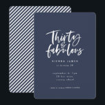 trente et fabuleux anniversaire photo invitation<br><div class="desc">trente et fabuleux anniversaire photo invitation</div>